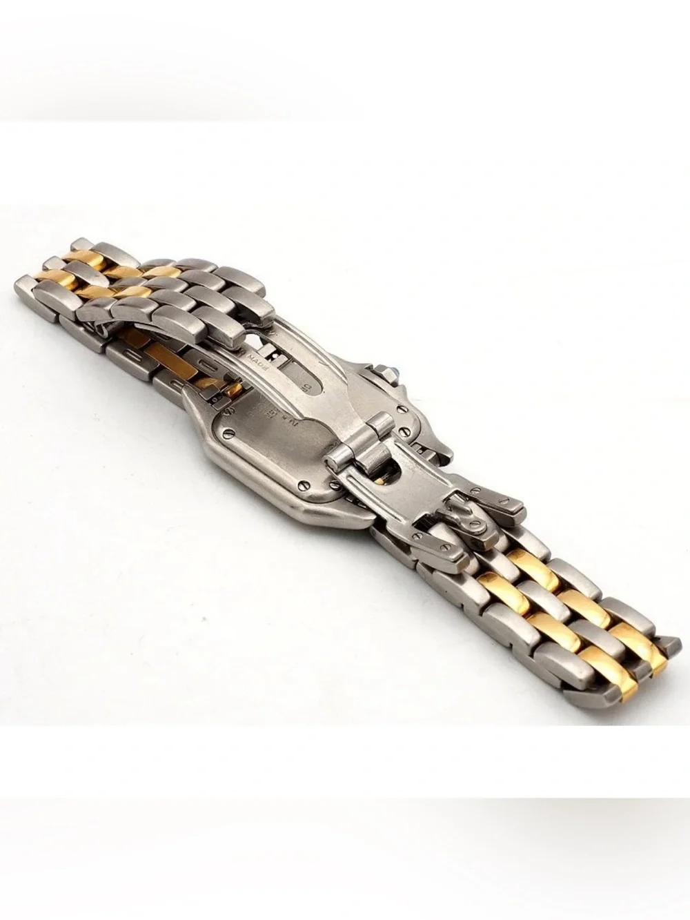 Cartier Panther 22mm Ladies Watch 18K Yellow Gold Stainless Steel Box Papers - Picture 5 of 9
